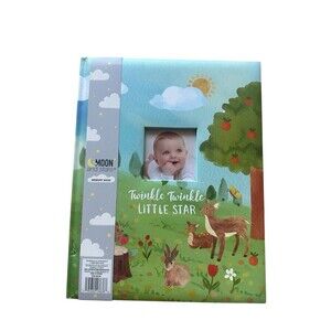 Moon and Stars 1st 5 Years Memory Scrapbook Twinkle Little Star NEW Baby Shower